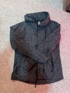 Champion Black Heather Full-Zip Hoodie